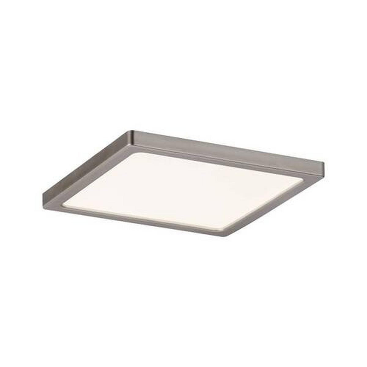 LED-Deckenleuchte L: 12 cm Nickelfarben Matt Rechteckig - Nickelfarben, Basics, Kunststoff (12/12/1cm) - Paulmann