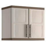 Kunststoffhängeschrank Excellence Cabinet - Sandfarben/Grau, MODERN, Kunststoff (65/56,5/39cm) - Keter