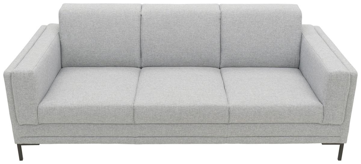 3-sitzer-sofa Looks Vii - Silberfarben/Schwarz, Design, Textil (210/82/90cm) - LOOKS by W.Joop