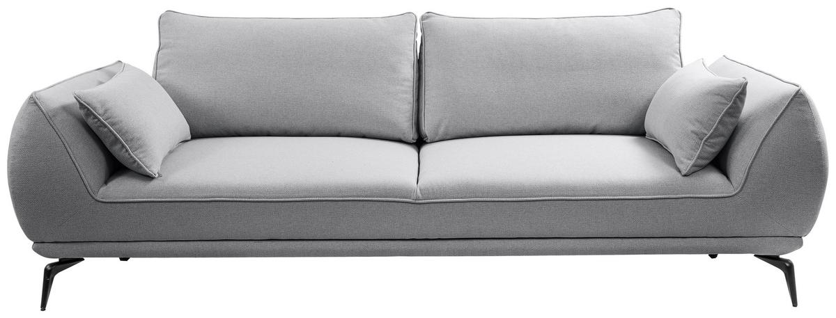 3-Sitzer-Sofa Cavo, Grau B: 249 cm - Creme/Schwarz, MODERN, Textil (249/86/118cm) - MID.YOU