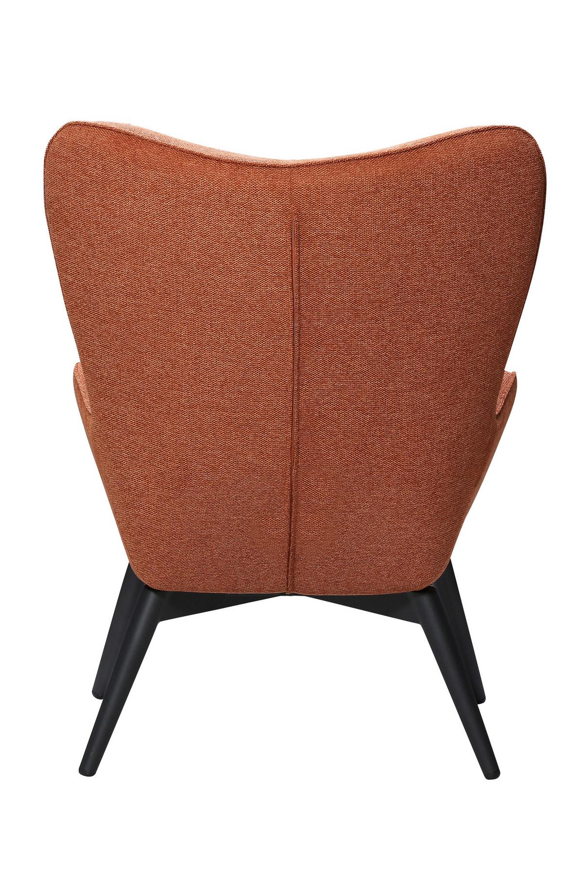 Sessel Kupferfarben B: 80 Cm - Schwarz/Kupferfarben, MODERN, Textil (80/92/99cm) - Livetastic