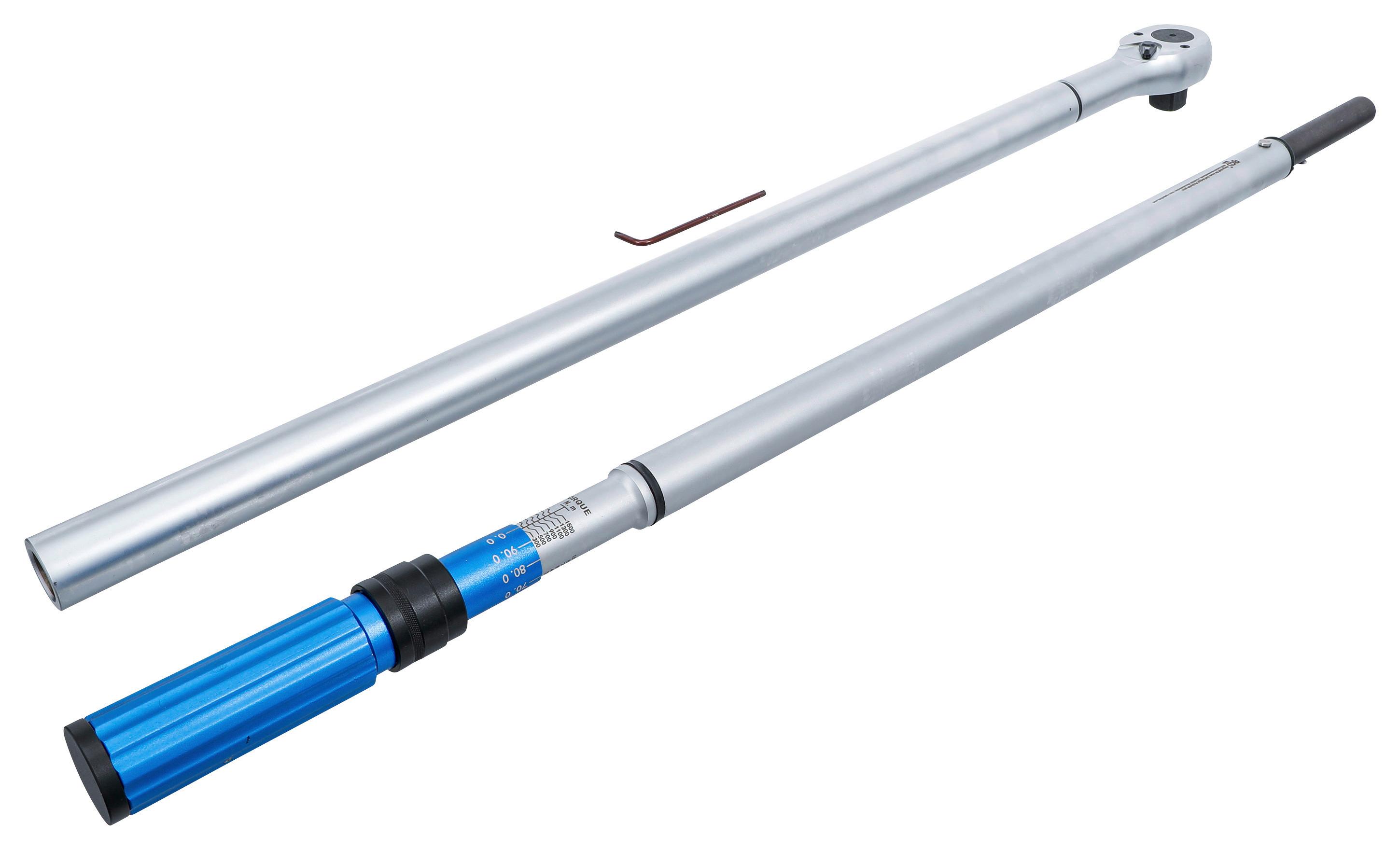 Drehmomentschlüssel Abtrieb Silberfarben/Blau L: 179,5 cm - Blau/Silberfarben, Basics (179,5cm)