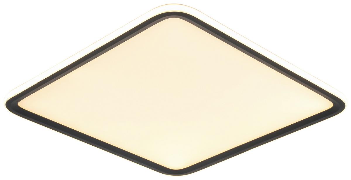 LED-stropné svietidlo MIYU - čierna/biela, Modern, kov/plast (45/45/5,5cm) - Bessagi Home