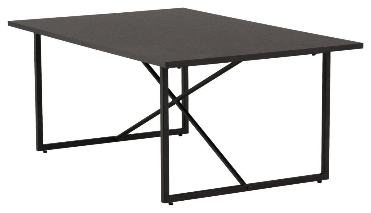 Couchtisch Pryor - Schwarz, Design, Holz/Metall (110/70/45cm) - Livetastic