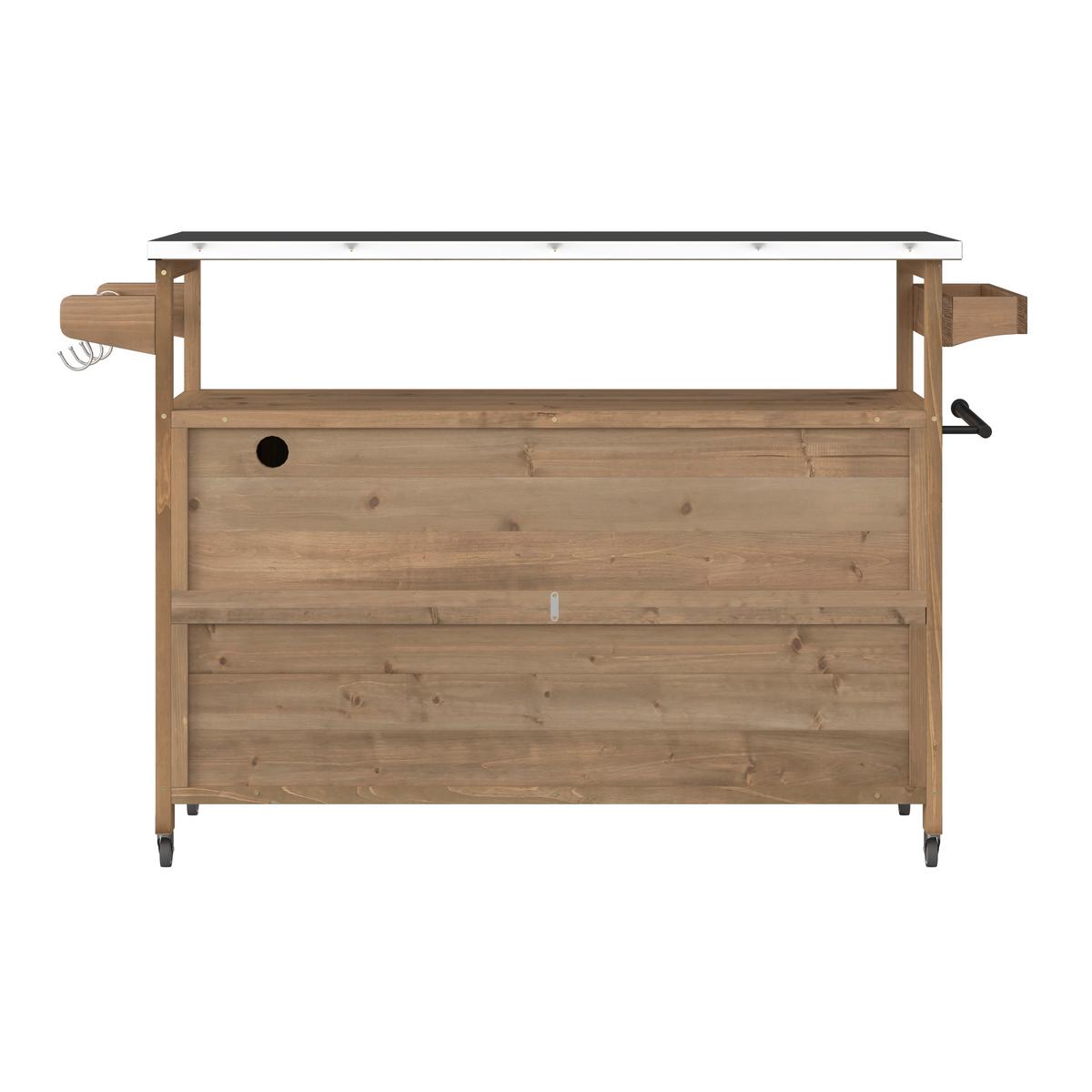 SKŘÍŇ ALI - barvy jedlového dřeva, Moderní, kov/dřevo (143/92/47cm) - Bessagi Garden