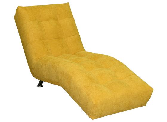 Liege Isabella - Chromfarben/Dunkelgelb, MODERN, Textil (68/88/164cm) Liege Isabella - Chromfarben/Dunkelgelb, MODERN, Textil (68/88/164cm)