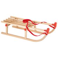 Schlitten Davosrodel Echtholz Klappbar - Buchefarben, Basics, Holz (35/27/92cm) - Ondega