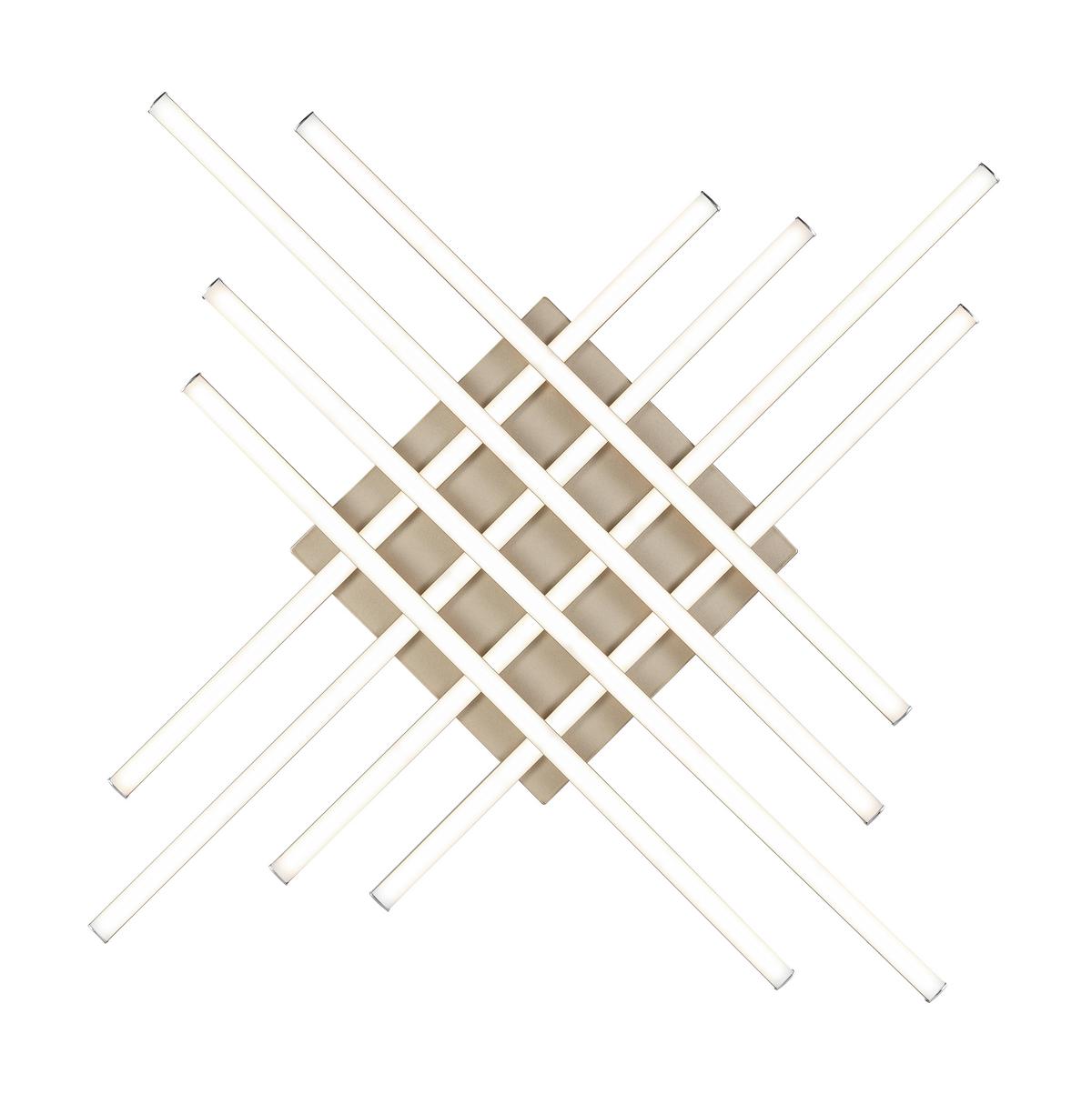 LED-Deckenleuchte Cristina - Cappuccino, Basics, Kunststoff/Metall (71/71/7cm) - Luca Bessoni