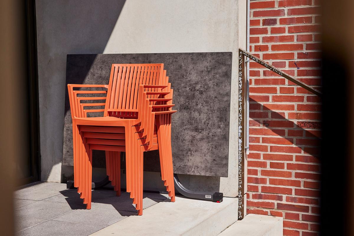 Gartensessel-set Lane - Rot, Basics, Kunststoff (57/80/56cm) - Siena Garden