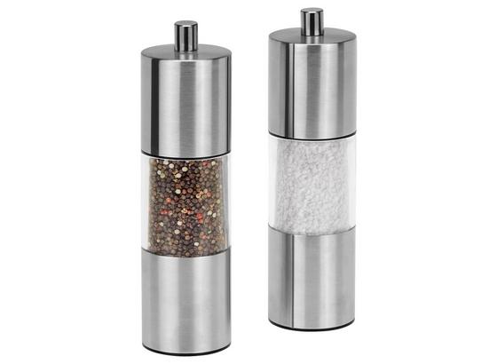Salz- oder Pfeffermühle Collini - Silberfarben, KONVENTIONELL, Keramik/Kunststoff (4,5/15,5cm) - Collini Salz- oder Pfeffermühle Collini - Silberfarben, KONVENTIONELL, Keramik/Kunststoff (4,5/15,5cm) - Collini