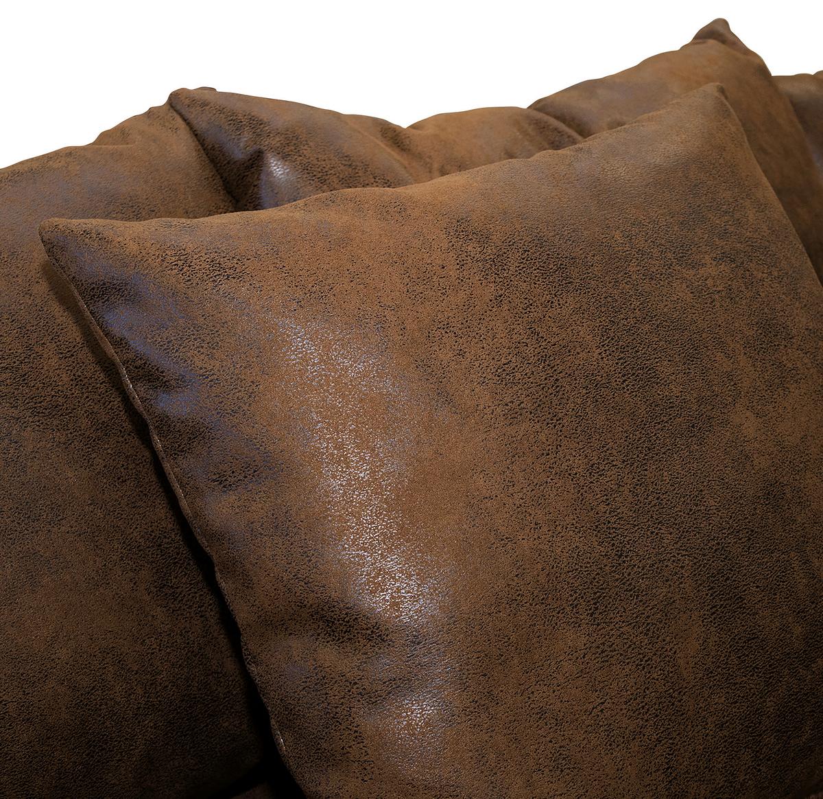 Ecksofa Pruno, Braun S: 247x174 Cm - Schwarz/Braun, Design, Textil (247/174cm) - MID.YOU