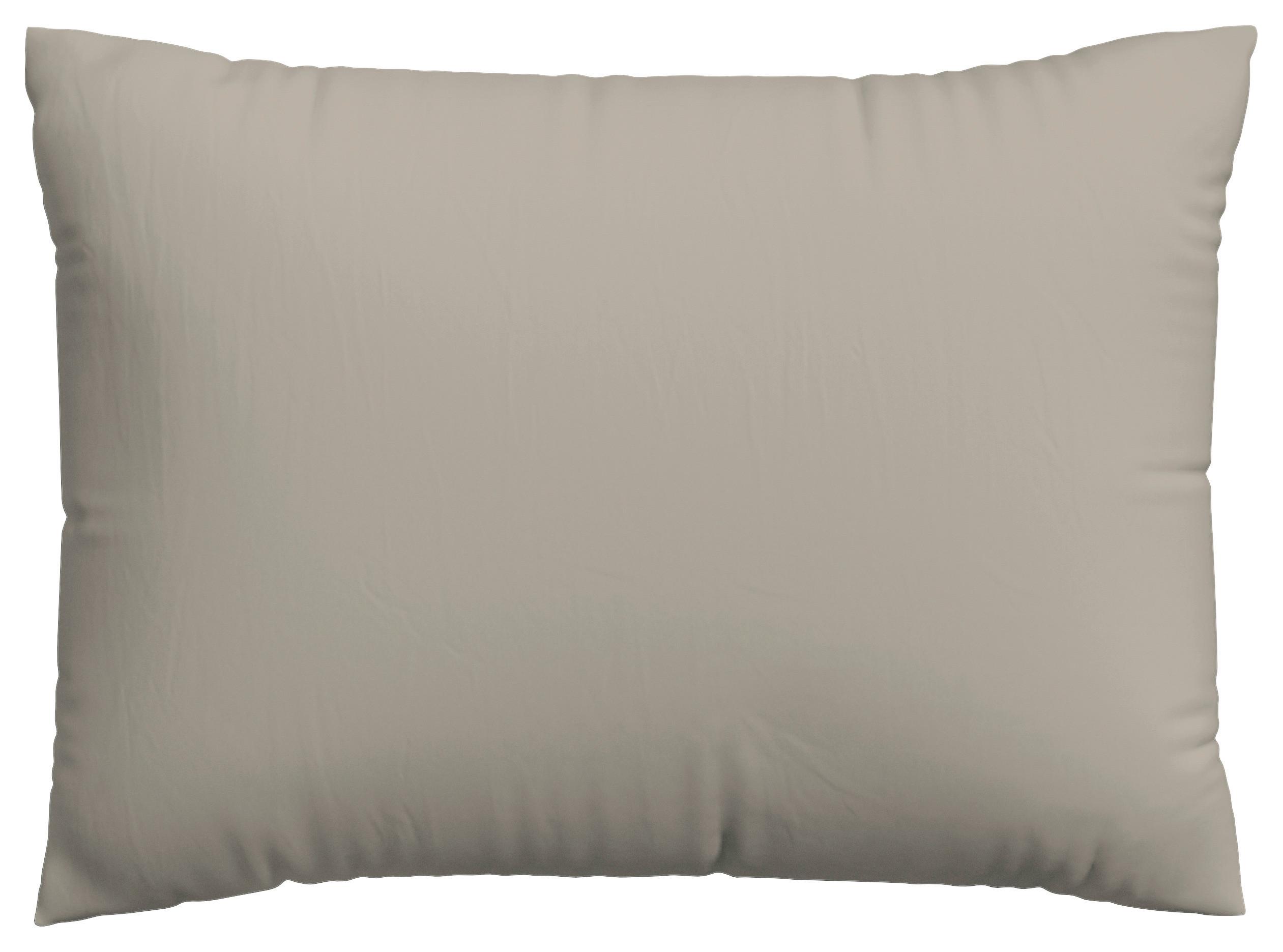 KOPFPOLSTERBEZUG KNITTED JERSEY - Taupe, Basics, Textil (60/80cm) - Schlafgut
