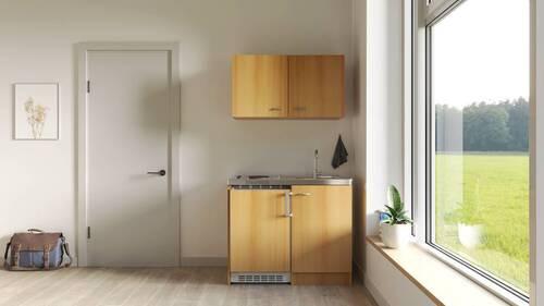 Miniküche Nano Buchefarben B: 100 cm - Buchefarben, MODERN, Holzwerkstoff (100cm) - FlexWell