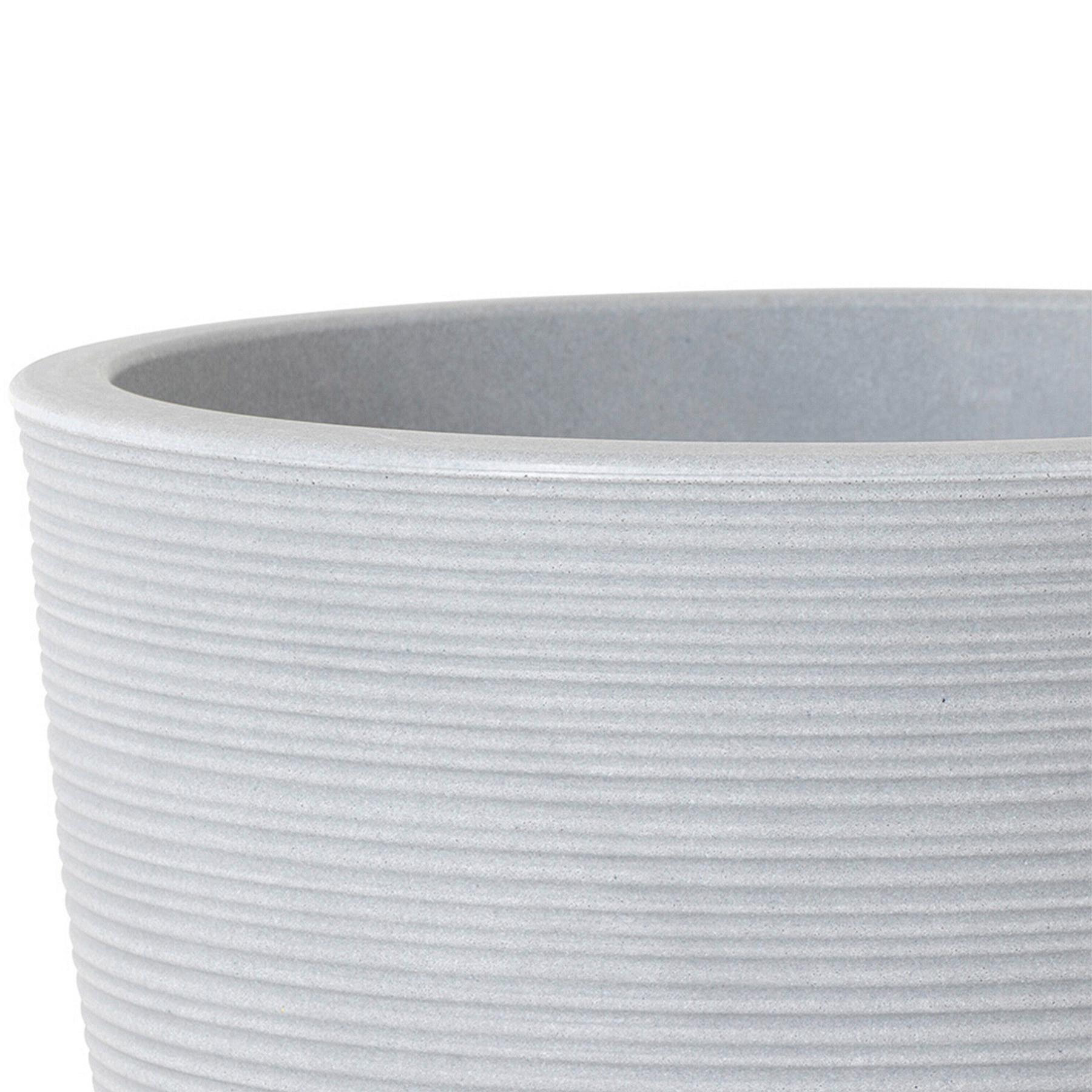 Pflanzentopf Grau D: 58 cm Rund - Grau, Basics, Kunststoff (58/49cm) - Siena Garden