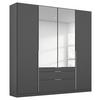 Drehtürenschrank 181cm Alabama, Grau - Silberfarben/Grau, MODERN, Holzwerkstoff (181/229/54cm) - Rauch Möbel