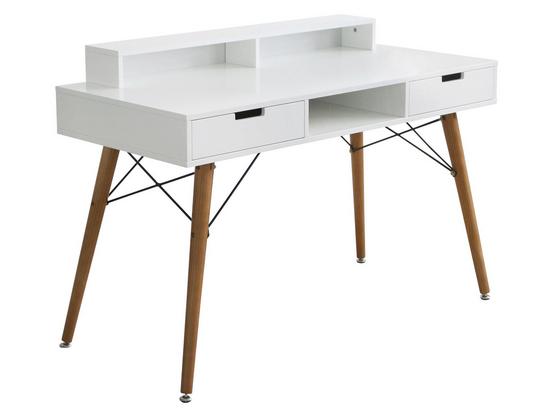 Schreibtisch Milano - Weiß/Kieferfarben, MODERN, Holz/Holzwerkstoff (120/84/55cm) Schreibtisch Milano - Weiß/Kieferfarben, MODERN, Holz/Holzwerkstoff (120/84/55cm)