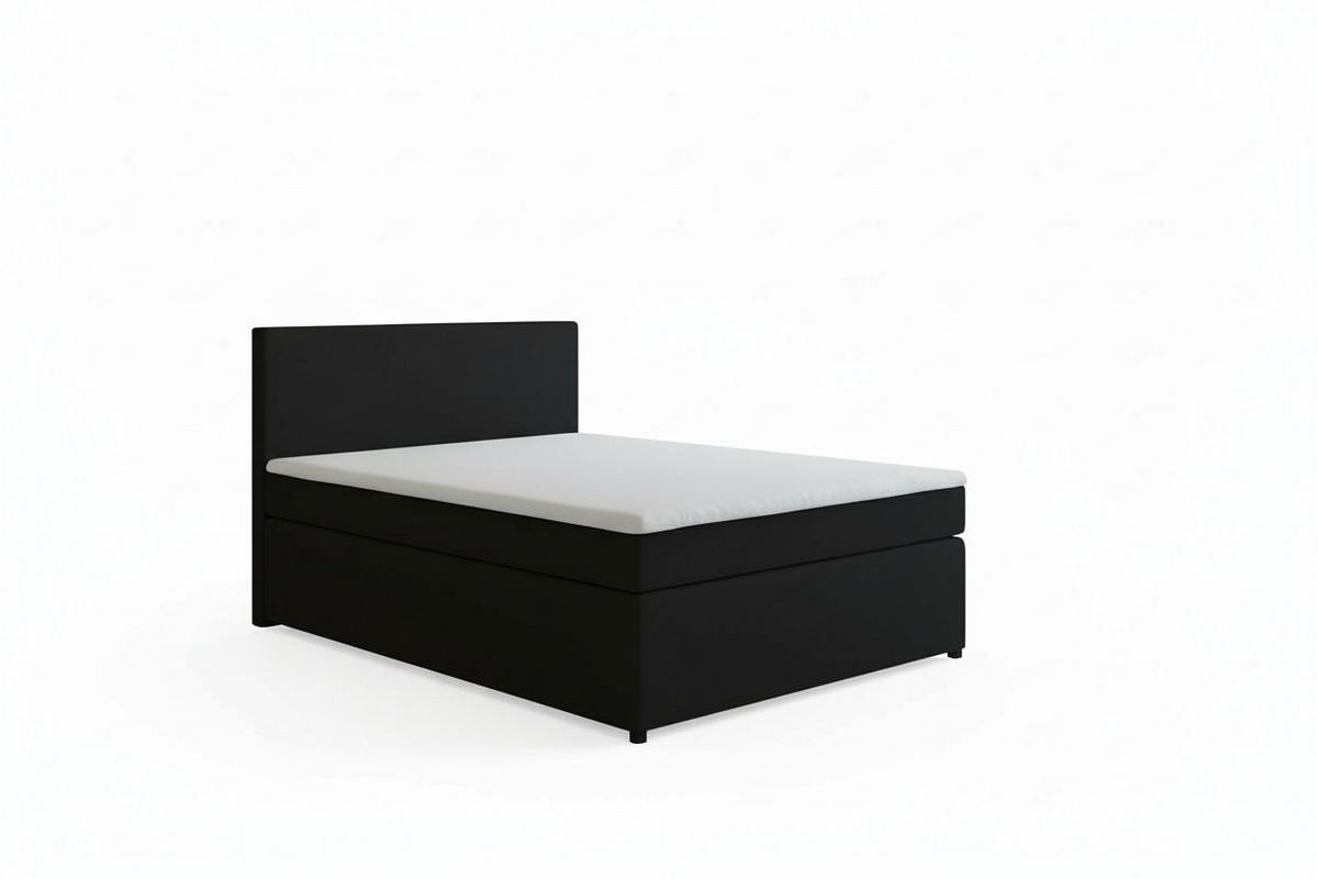 Boxspringbett Togo 140 140x200 Graphitfarben - Graphitfarben/Schwarz, MODERN, Holzwerkstoff/Textil (140/200cm) - MID.YOU