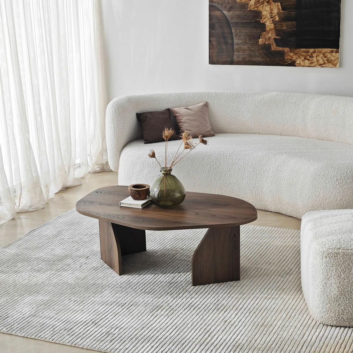 COUCHTISCH Walnussfarben B: 100cm - Walnussfarben, MODERN, Holzwerkstoff (100/35/60cm)