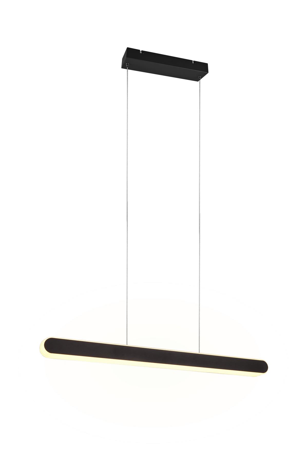Led-hängeleuchte 343310332 Helios - Schwarz/Weiß, Design, Kunststoff/Metall (130/6/150cm) - Trio Leuchten