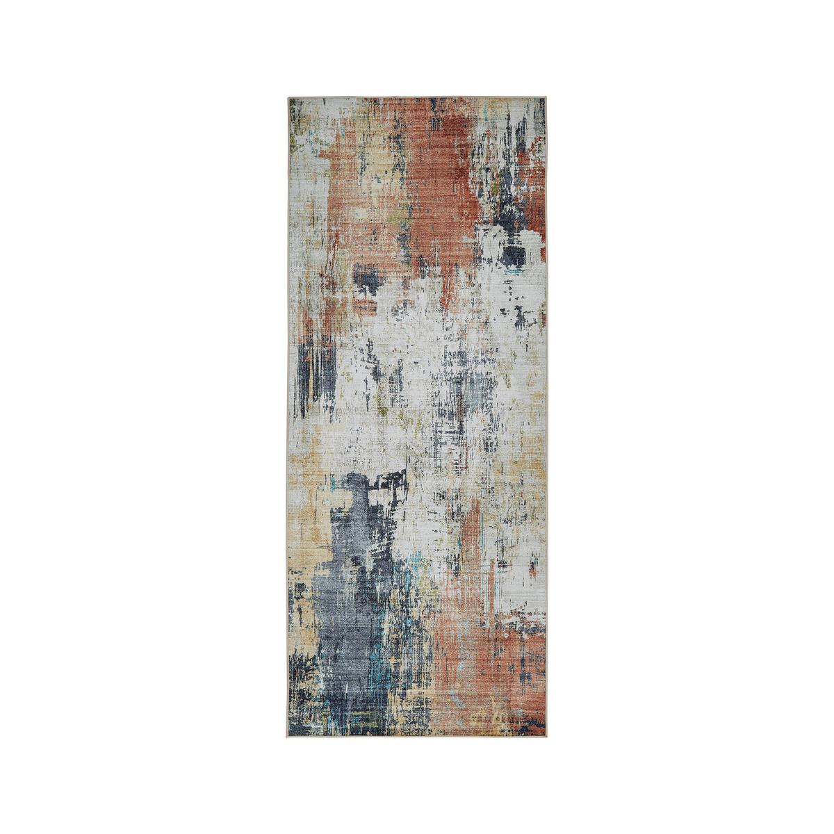 KOBEREC TKANÝ NA PLOCHO BRUCE 1 - terracotta/světle zelená, Moderní, plast (80/200cm) - Mömax