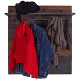 Garderobenpaneel Ontario - Eichefarben/Grau, Trend, Holzwerkstoff (96/105/28cm) - Ombra