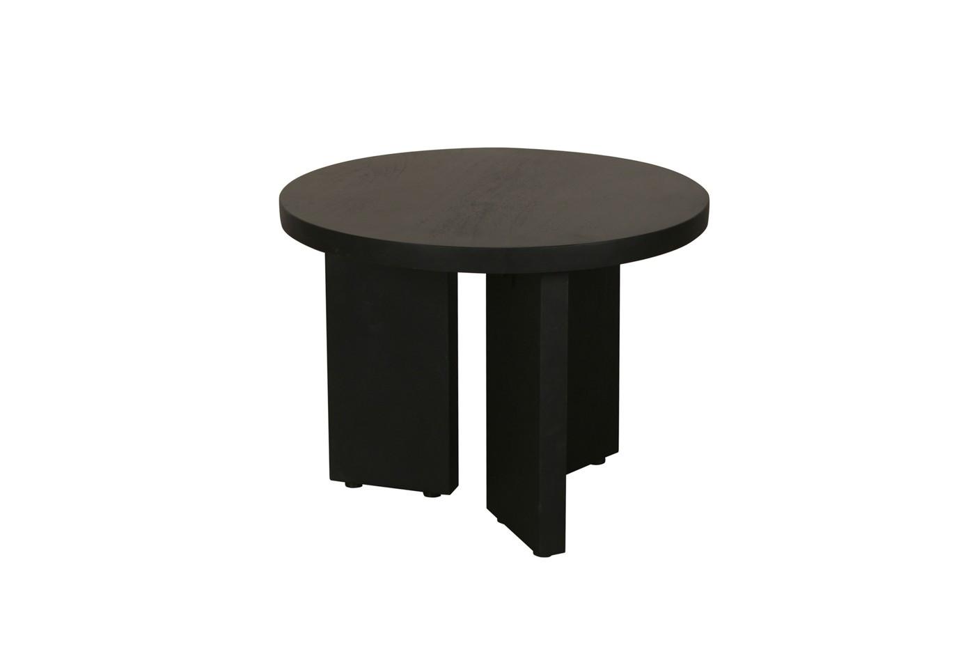 Beistelltisch Round Schwarz D: 40 cm - Schwarz, Design, Holz (40/30/40cm) - MID.YOU