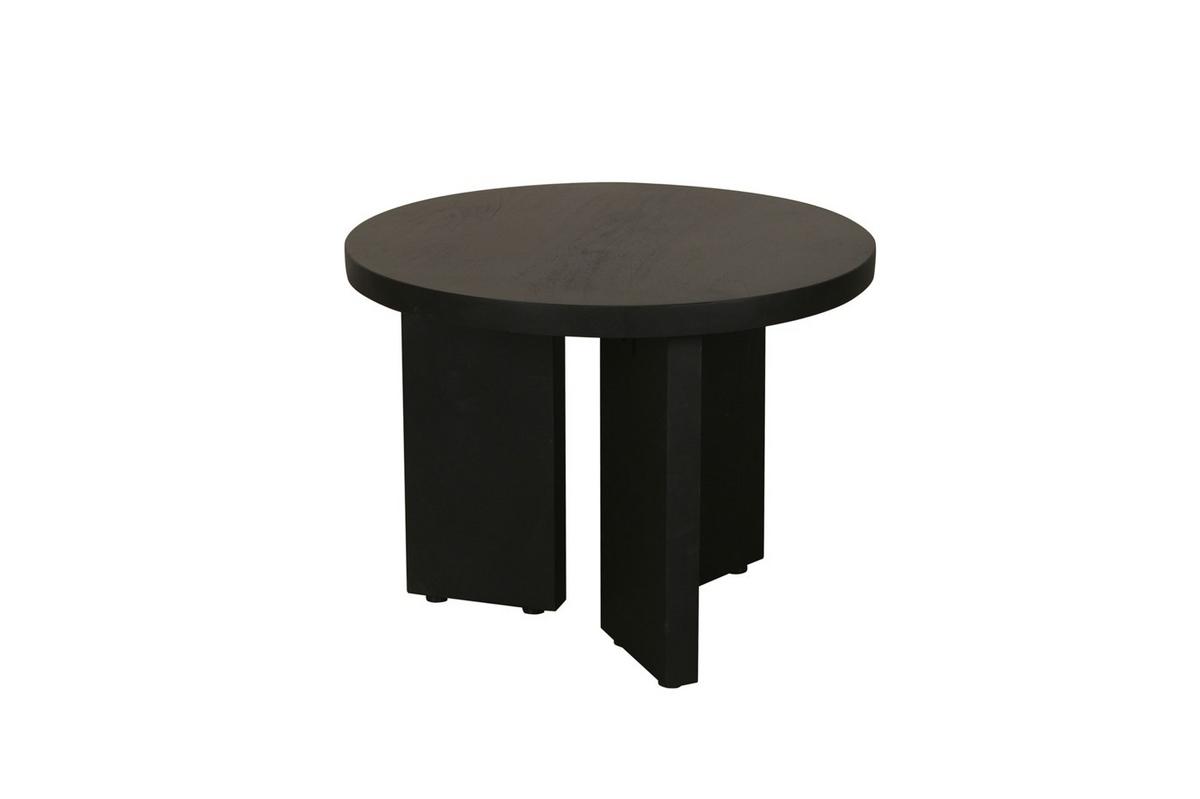 Beistelltisch Round Schwarz D: 40 cm - Schwarz, Design, Holz (40/30/40cm) - MID.YOU