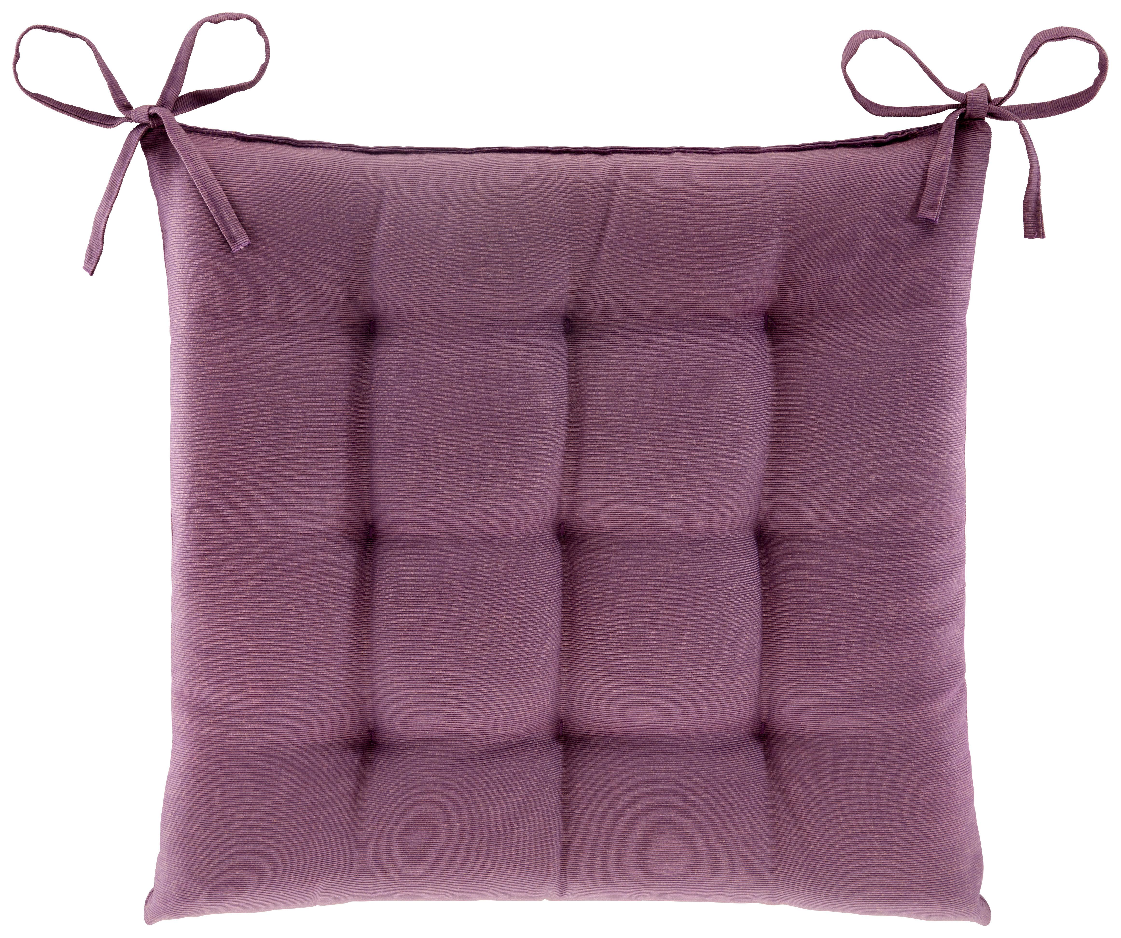 Sitzkissen Jolanda 40x40x5 cm Orange - Lila, MODERN, Textil (40/40/5cm) - Luca Bessoni