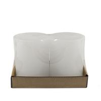 Tömbgyertya Sophie - fehér, Konventionell, természetes anyagok (6,8/9cm) - Ondega