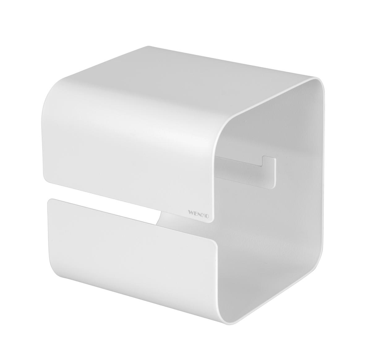 DRŽÁK NA TOALETNÍ PAPÍR TURBO-LOC LIZAN - bílá, Moderní, kov (14/14,5/13,7cm) - Mömax
