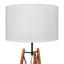 Stojacia Lampa Goa - hnedá/čierna, Moderný, drevo/textil (40/156cm) - Modern Living Stojacia Lampa Goa - hnedá/čierna, Moderný, drevo/textil (40/156cm) - Modern Living