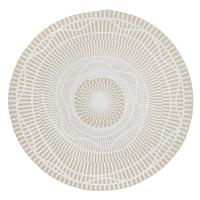 Koberec tkaný na plocho MIAMI, Ø: 100 cm - přírodní barvy/světle hnědá, Moderní, textil (100cm) - Modern Living