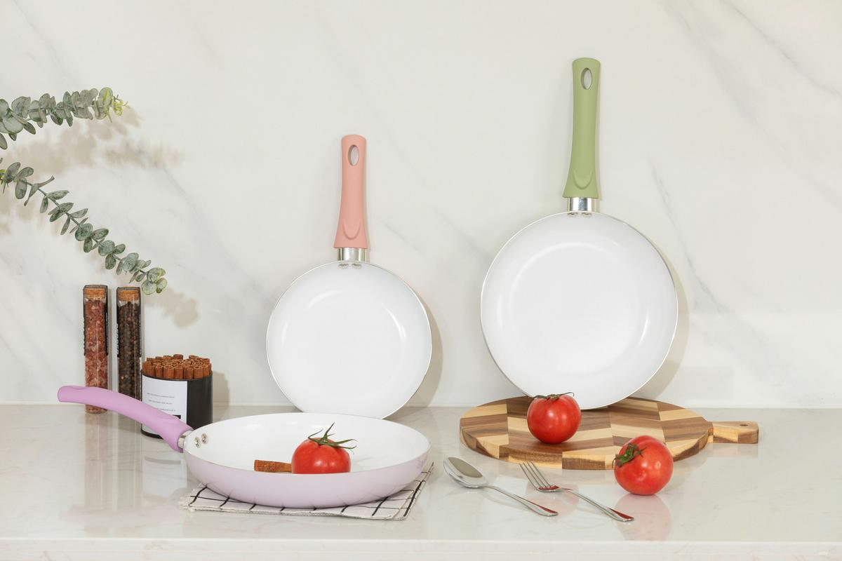 Pfannenset Hortensia - Gelb/Rot, ROMANTIK / LANDHAUS, Kunststoff/Metall - James Wood