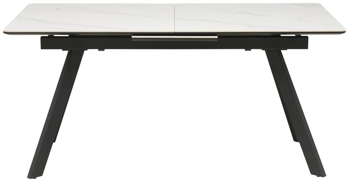 Esstisch Tea - Schwarz/Weiß, LIFESTYLE, Keramik/Holzwerkstoff (160-200/76/90cm) - MID.YOU