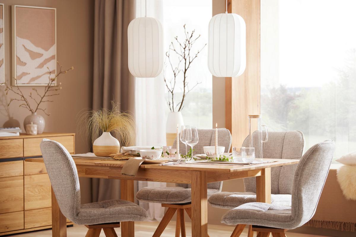 ZÁVESNÉ SVIETIDLO STOIU - biela, Modern, kov/textil (25/120cm) - Mömax