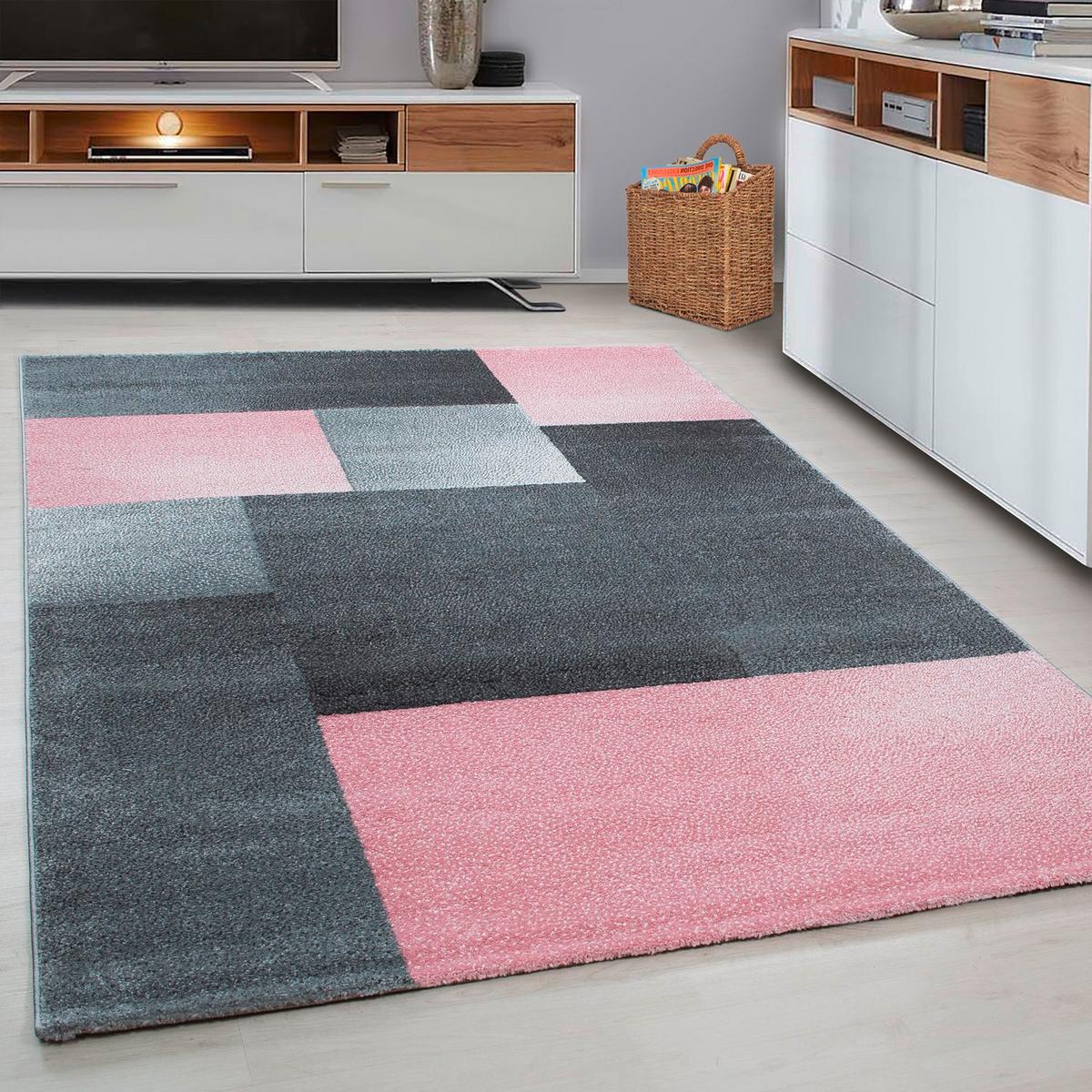 Webteppich Lucca - Pink, Trend, Textil (160/230cm)