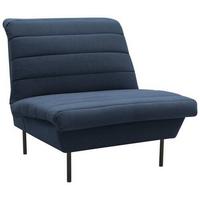 Sessel Looks Ix - Blau/Schwarz, Design, Textil (92/92/103cm) - LOOKS by W.Joop