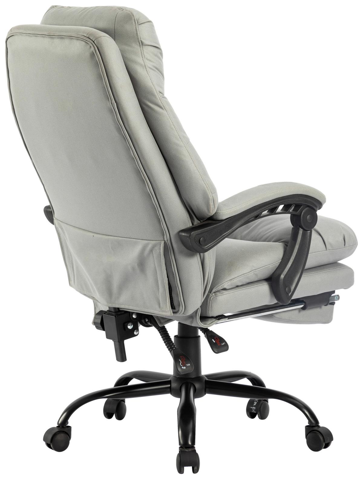 Chefsessel Big Boss mit Armstützen Grau/Schwarz - Schwarz/Grau, MODERN, Kunststoff/Textil (64/114-122/72cm) - MID.YOU