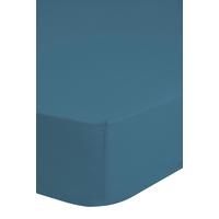 Elastické Prostěradlo Satin Ca. 140x200cm - modrá, Basics, textil (140/200cm) - MID.YOU