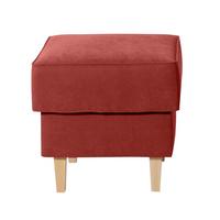 Hocker Lorris - Buchefarben/Terracotta, Design, Textil (53/45/53cm) - Max Winzer