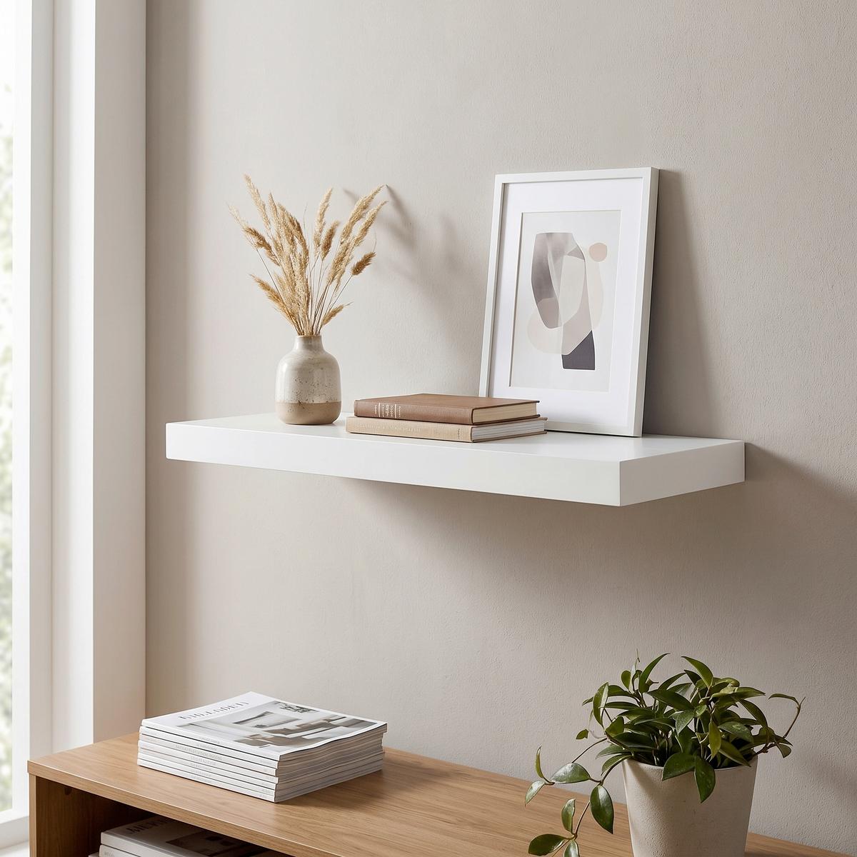 Unsichtbar montiertes Wandboard in Weiß entdecken
