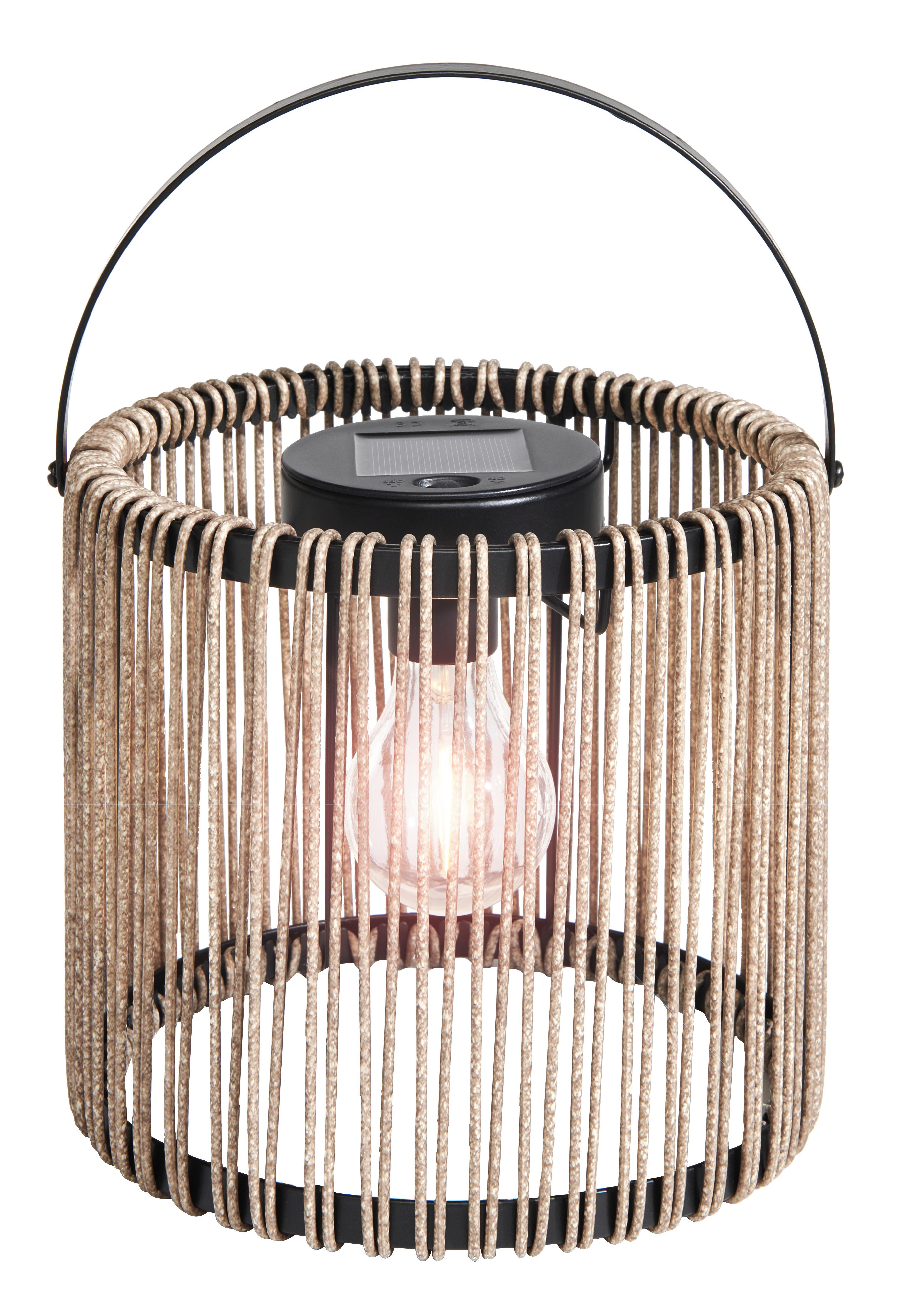 Solární svítidlo Andrei - hnědá, Moderní, kov/plast (20/17-27cm) - Modern Living