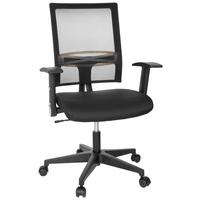 Drehstuhl Office R8 Schwarz - Schwarz, MODERN, Kunststoff/Textil (66/110/50cm) - MID.YOU