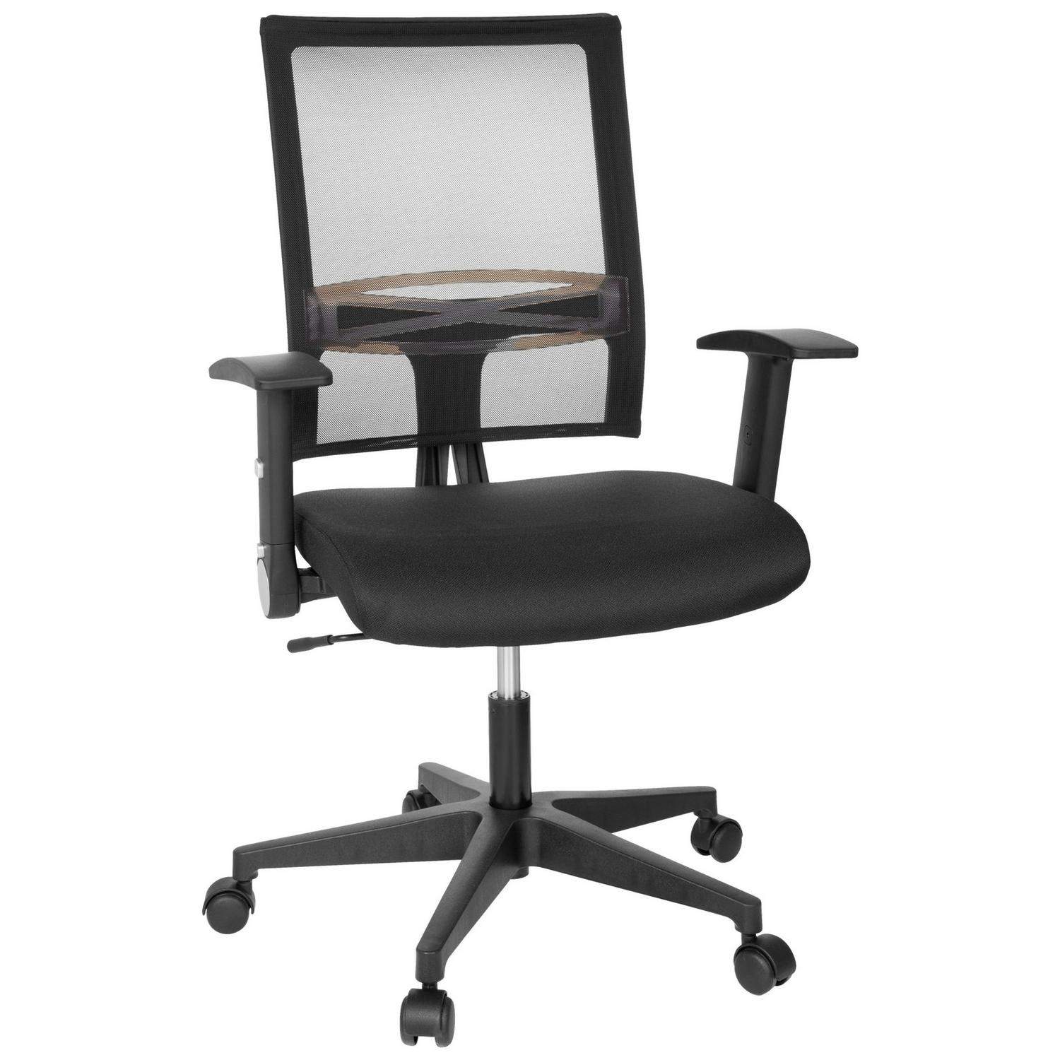 Drehstuhl Office R8 Schwarz 66x110x50 cm