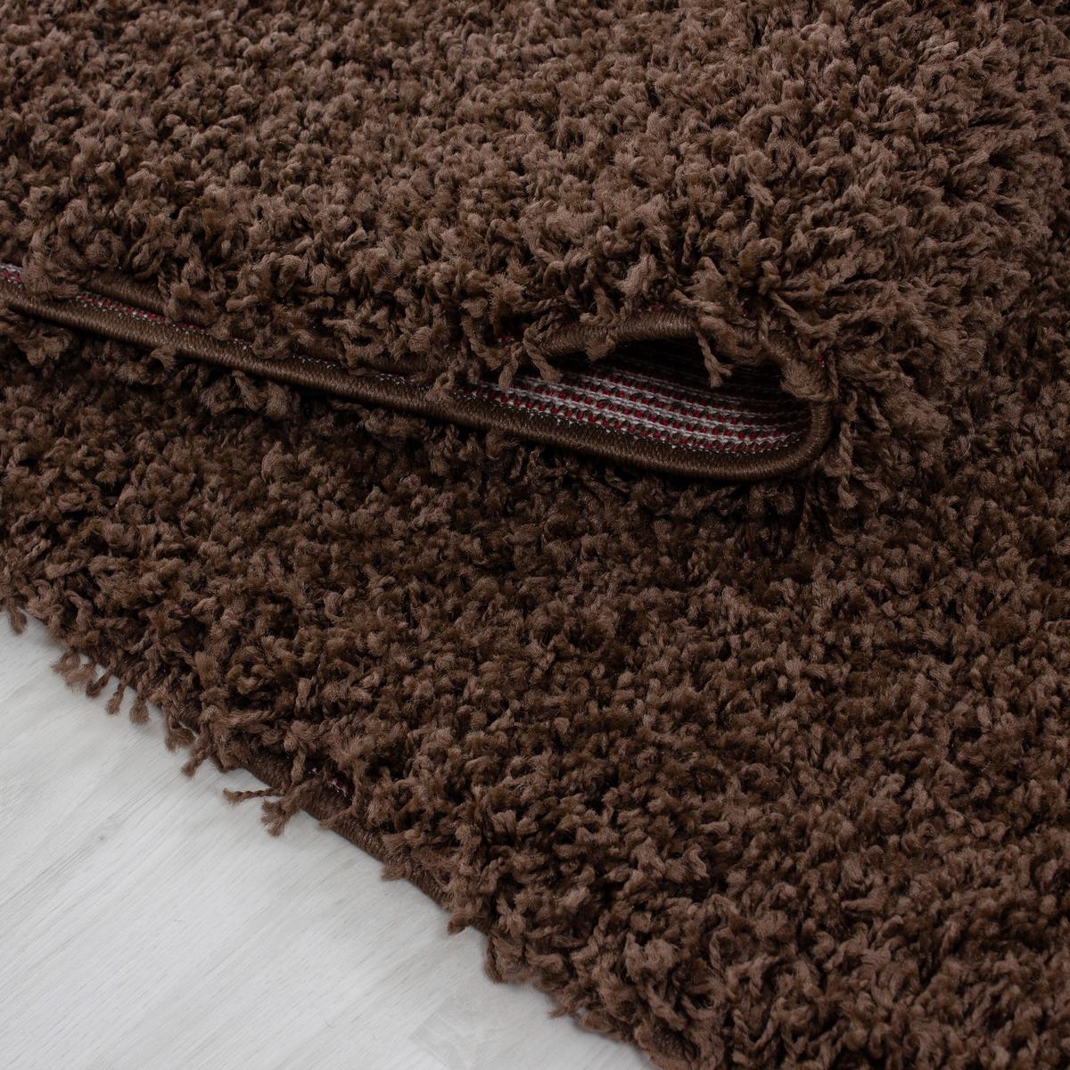 Hochflor Teppich Braun Life 80x150 Cm - Braun, KONVENTIONELL, Textil (80/150cm) - Novel