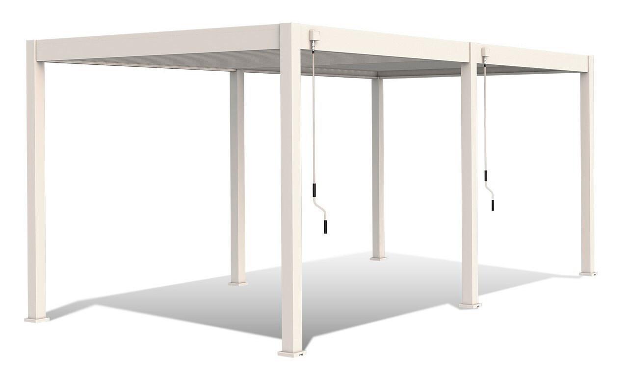 Pavillon Classic 530x300cm Sturmfest, Gartenpavillon - Weiß, Basics, Metall (530/255/300cm) - WEIDE