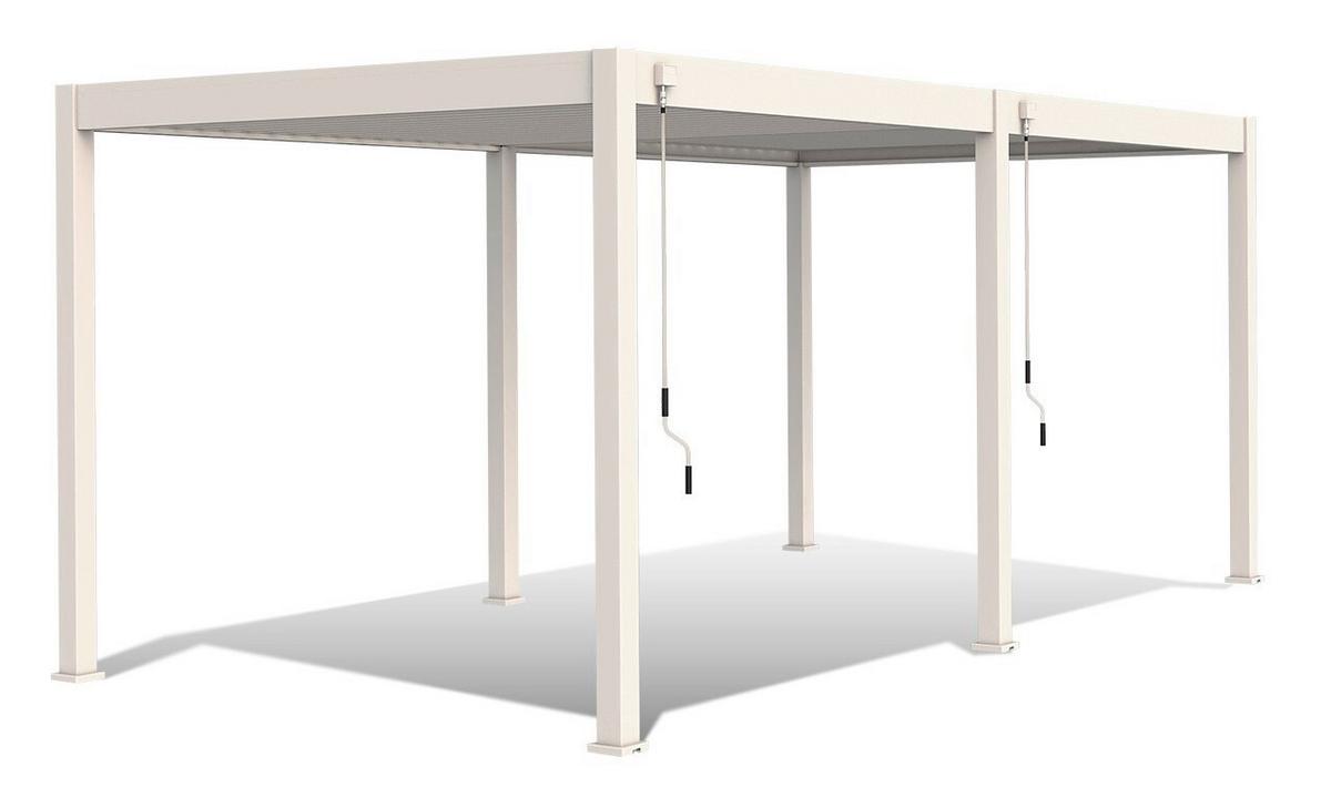 Pavillon Deluxe 530x360cm Wetterfest, Gartenpavillon - Weiß, Basics, Metall (530/255/360cm) - WEIDE