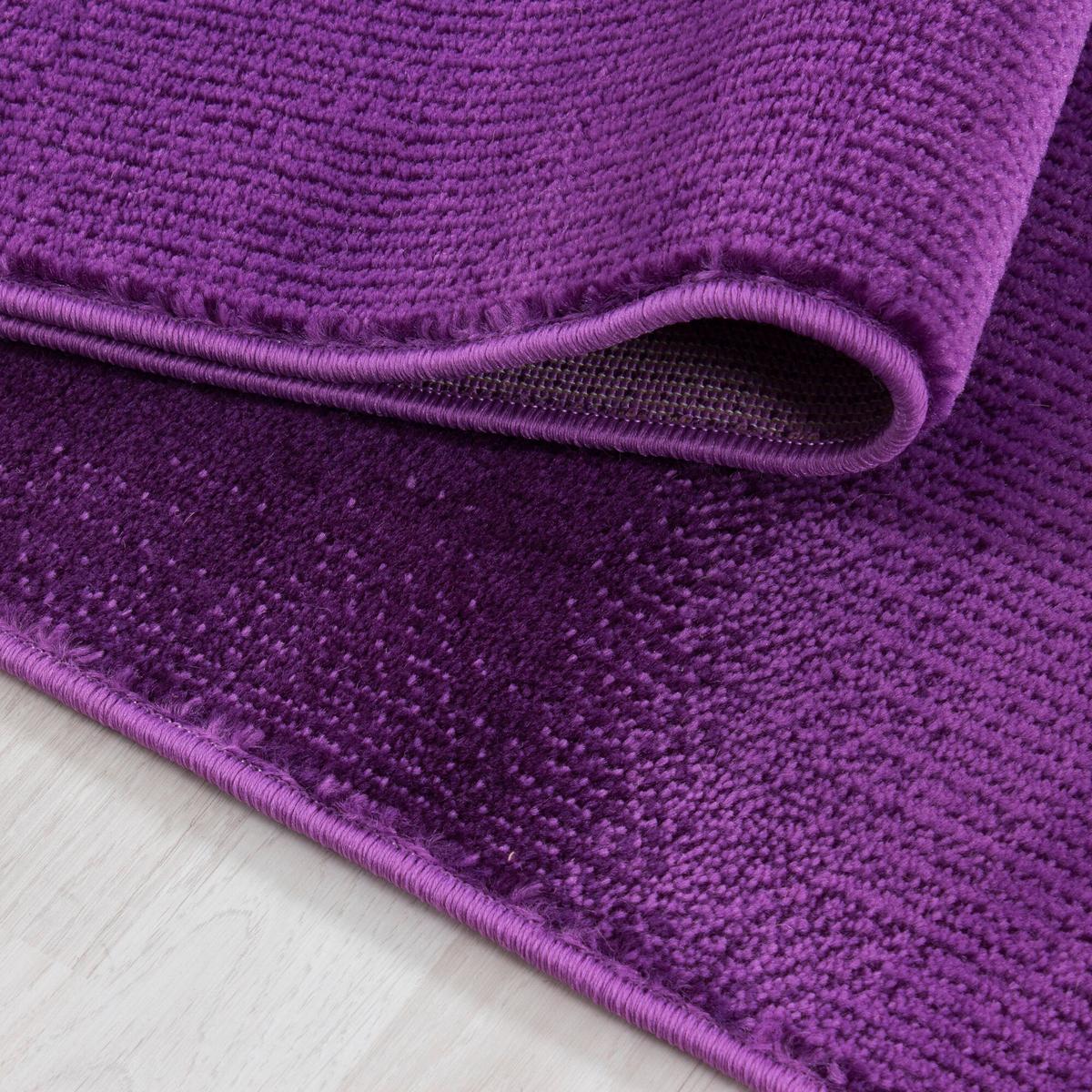 Flachwebteppich Miami - Lila, Design, Textil (140/200cm) - Novel
