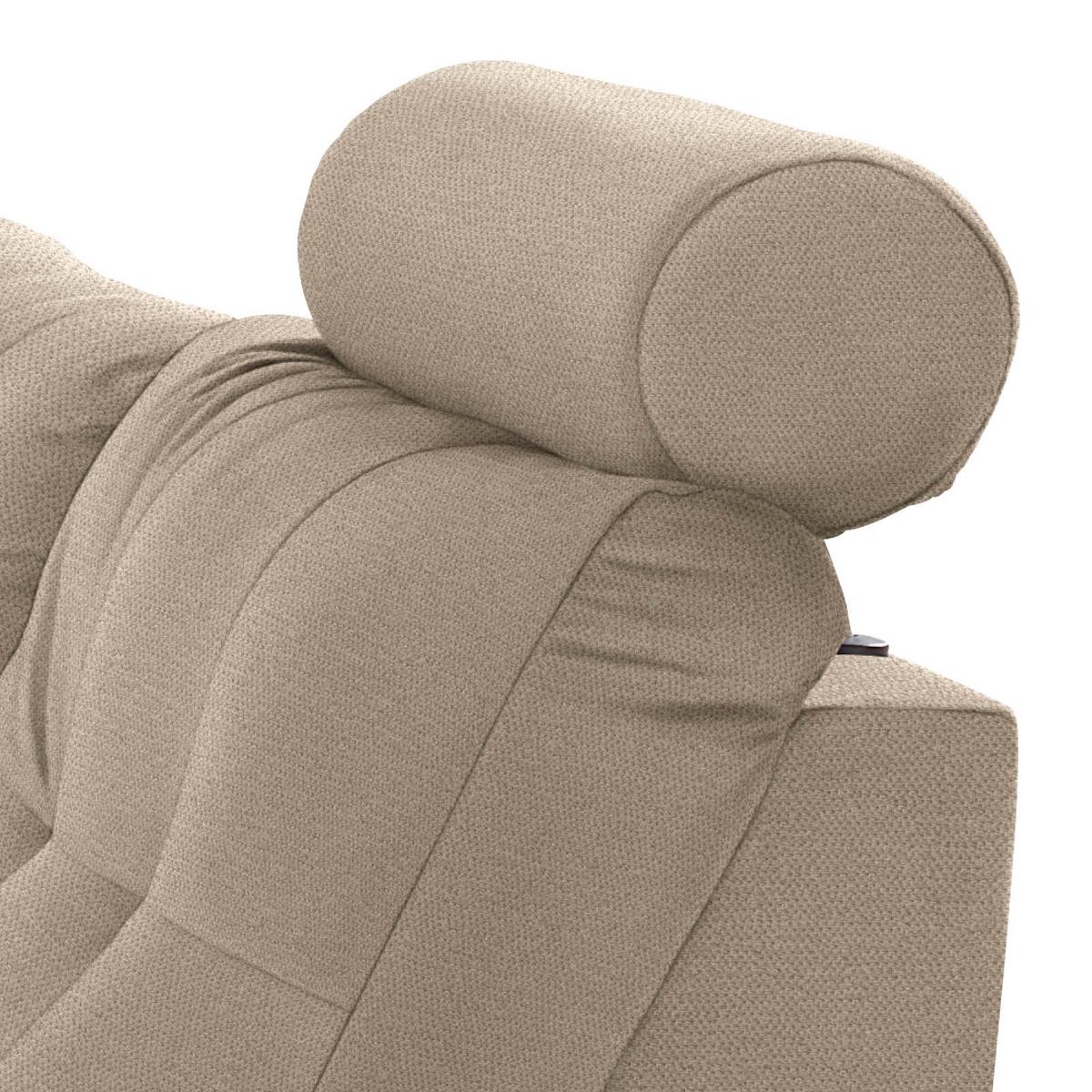 Ecksofa mit Schlaffunktion + Bettkasten Falco, Mikrofaser - Hellbraun/Dunkelbraun, KONVENTIONELL, Textil (251/183cm) - Ondega
