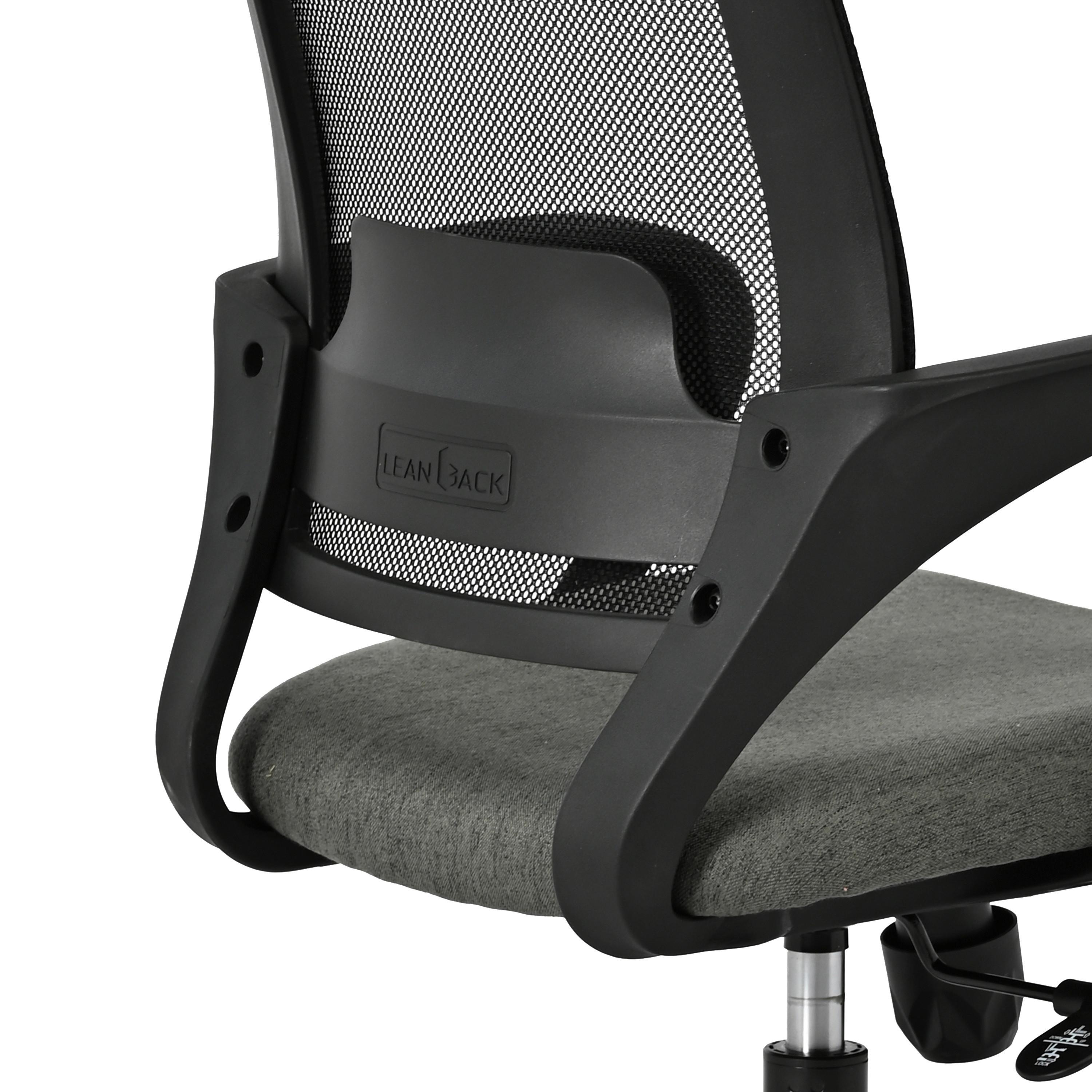 Drehstuhl Billy 2 Grau/schwarz B: 67 Cm - Schwarz/Grau, MODERN, Kunststoff/Textil (67/121/66cm)